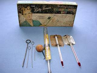   Beautiful Vintage 1950s Betty Furness Westinghouse Thermometer Set