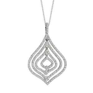  Diamond Tear Drop Necklace Jewelry