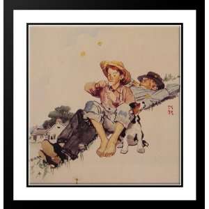  Rockwell, Norman 28x30 Framed and Double Matted Grandpa 