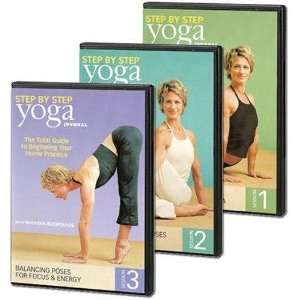  Yoga Journal Beginning Yoga Step By Step 3 Pack DVD with 