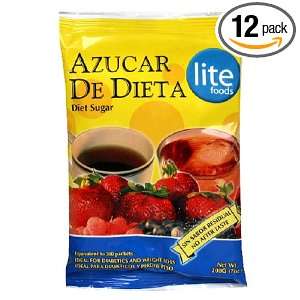 Lite Foods Diet Sugar, 7 Ounce Packages Grocery & Gourmet Food