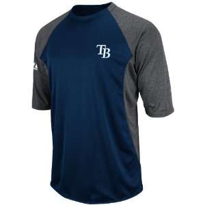  MLB Mens Tampa Bay Rays 3/4 Sleeve Featherweight Tech 