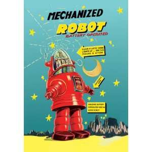 Mechanized Robot 12x18 Giclee on canvas 