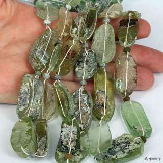 Ancient Reworked Glass Beads   Recovered Glass with Iridescent Patina 