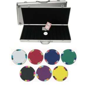   12gm Clay 500 Chip Poker Set   With Aluminum Case