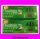 AUTHENTIC 3 BALLERINA TEA DIETERS DRINK EXTRA STRENGTH 2 BOXES(36 BAGS 