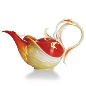  Franz Porcelain Phoenician Flight Phoenix Teapot 