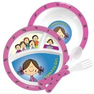  Shmutzy Girl Jewish Childs 4pc. Dinnerware Set Baby