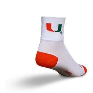 SockGuy Collegiate 3in University of Miami Cycling/Running Socks