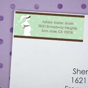   Baby   30 Personalized Baby Shower Return Address Labels Toys & Games