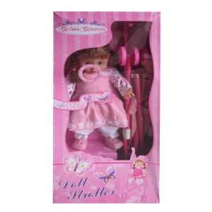   Carissa Collection Doll with Stroller   Light Pink Dress Toys & Games