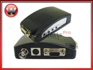 CCTV Camera BNC+S video+VGA to VGA Monitor LCD Adapter  