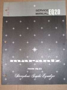Marantz Service/Repair Manual~EQ20 Graphic Equalizer  
