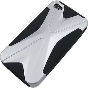  Dual X Protector Cover for Apple iPhone 4, Titanium Silver 