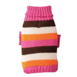  Zack & Zoey Multi Stripe Knit Sweater Set Lrg Pet 