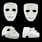   White Full Face Plastic Hip hop Mask Costume Party Ghost Dance Crew