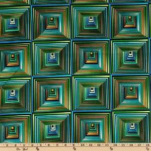  44 Wide Metro Tunnel Vision Verde Fabric By The Yard 