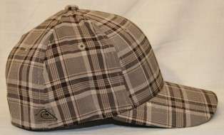 New Quiksilver Boy Youth Cap Hat Flexfit One Size Brown  