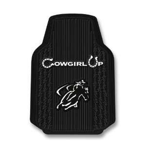  Cowgirl Up Trim To Fit Molded Front Floor Mats   Set of 2 