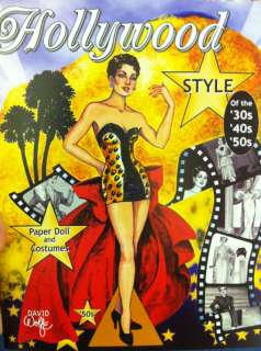 David Wolfe Paper Doll Book Hollywood Style of the 50s  