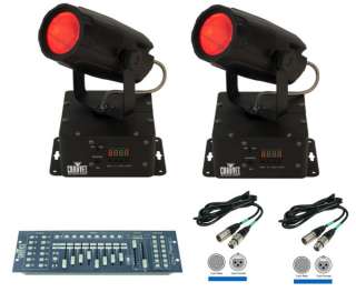   Mini Moon LED 360 DMX Lights + Obey 40 Light Controller + 2 DMX Cables