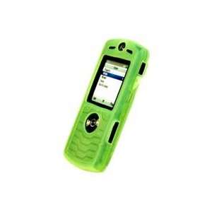  Motorola SLVR L7 Green Silicone Skin Case Cell Phones 