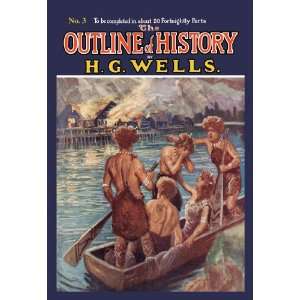  Outline of History by HG Wells, No. 3 Tragedy 28X42 
