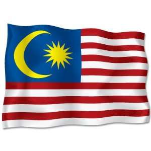  MALAYSIA Flag car bumper sticker decal 6 x 4 Automotive