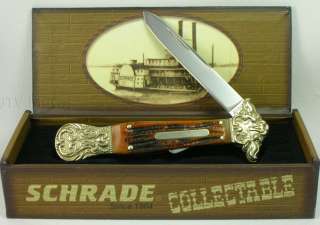 Schrade Knives Classic Dirk Honey Brown Bone Knife  