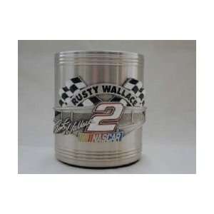  Rusty Wallace #2 NASCAR Pewter Can Cooler Sports 