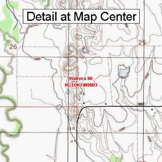  USGS Topographic Quadrangle Map   Walters NE, Oklahoma 