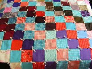 This is a wonderful, charming, old handmade quilt It is made up of 3 