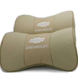  Cool2day 2pcs AUTO Chevrolet Cow Leather Car Seat neck 
