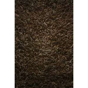  Moosavi Rugs Premium Leather Shag 3 x 5 brown Area Rug 