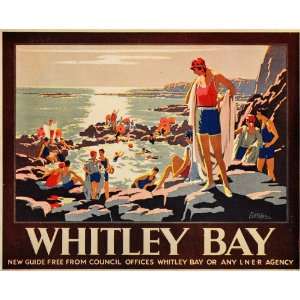  1933 Whitley Bay England LNER Littlejohns Mini Poster 