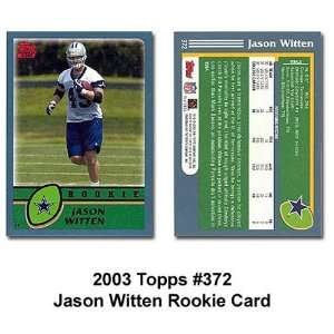  Topps Dallas Cowboys Jason Witten 2003 Rookie Trading Card 