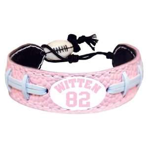  NFL Dallas Cowboys Jason Witten Pink Jersey Bracelet 