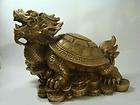 lucky Chinese handwork Bronze Fengshui Dragon Turtle Statue
