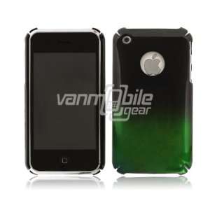 VMG Green Black Dual Tone Gradient Design Hard 1 Pc Plastic Snap On 