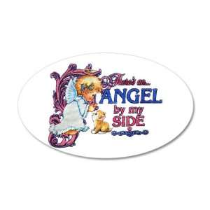  38.5x24.5O Wall Vinyl Sticker Theres An Angel By My Side 