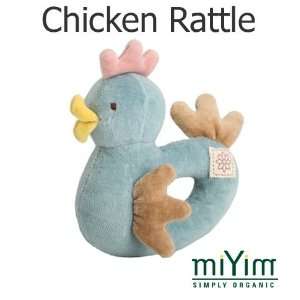  MiYim Organic Cotton Chicken Rattle   Blue (28121) Toys 