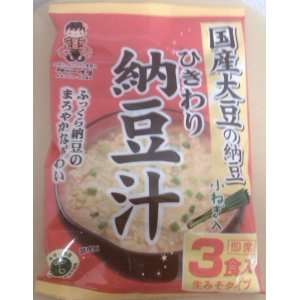 Shinsyuichi Miso Instant Miso Soup Natto Jiru, 2.45oz   3cups  