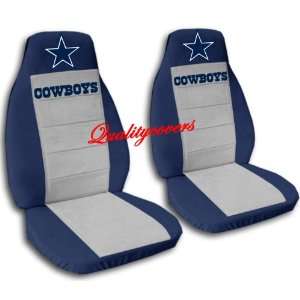 Navy Blue and Silver Dallas seat covers. 40/20/40 seat covers for a 