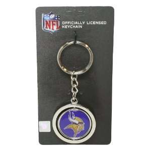 Minnesota Vikings   NFL Spinning Logo Keychain
