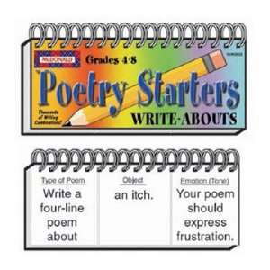   Pack MCDONALD PUBLISHING WRITE ABOUTS POETRY STARTERS 