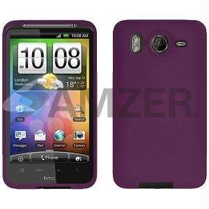   Skin Fashionable flexible Jelly Case   Purple For HTC Desire HD