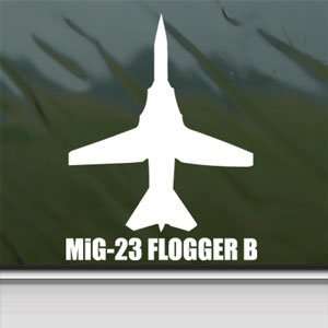  MiG 23 FLOGGER B White Sticker Military Soldier Laptop 