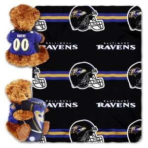    Baltimore Ravens NFL Huggy Bear with Throw Combo 