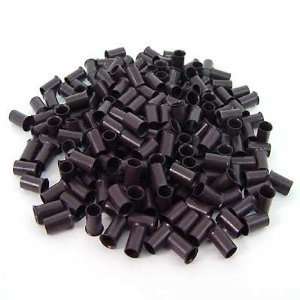 200 PCS 2.8 Mm Dark Brown Color Copper Tubes Beads Locks Micro Rings 