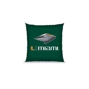 NCAA Sports Miami Hurricanes 18X18 Toss Pillow   College Athletics Fan 